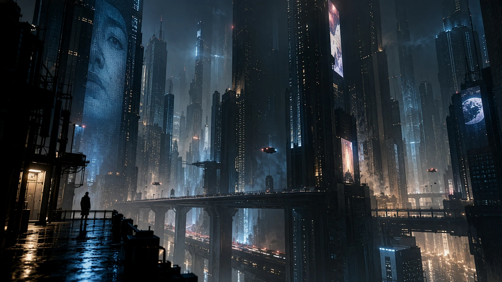 GPT Image 2.5 family cyberpunk scene with controlled cinematic art direction