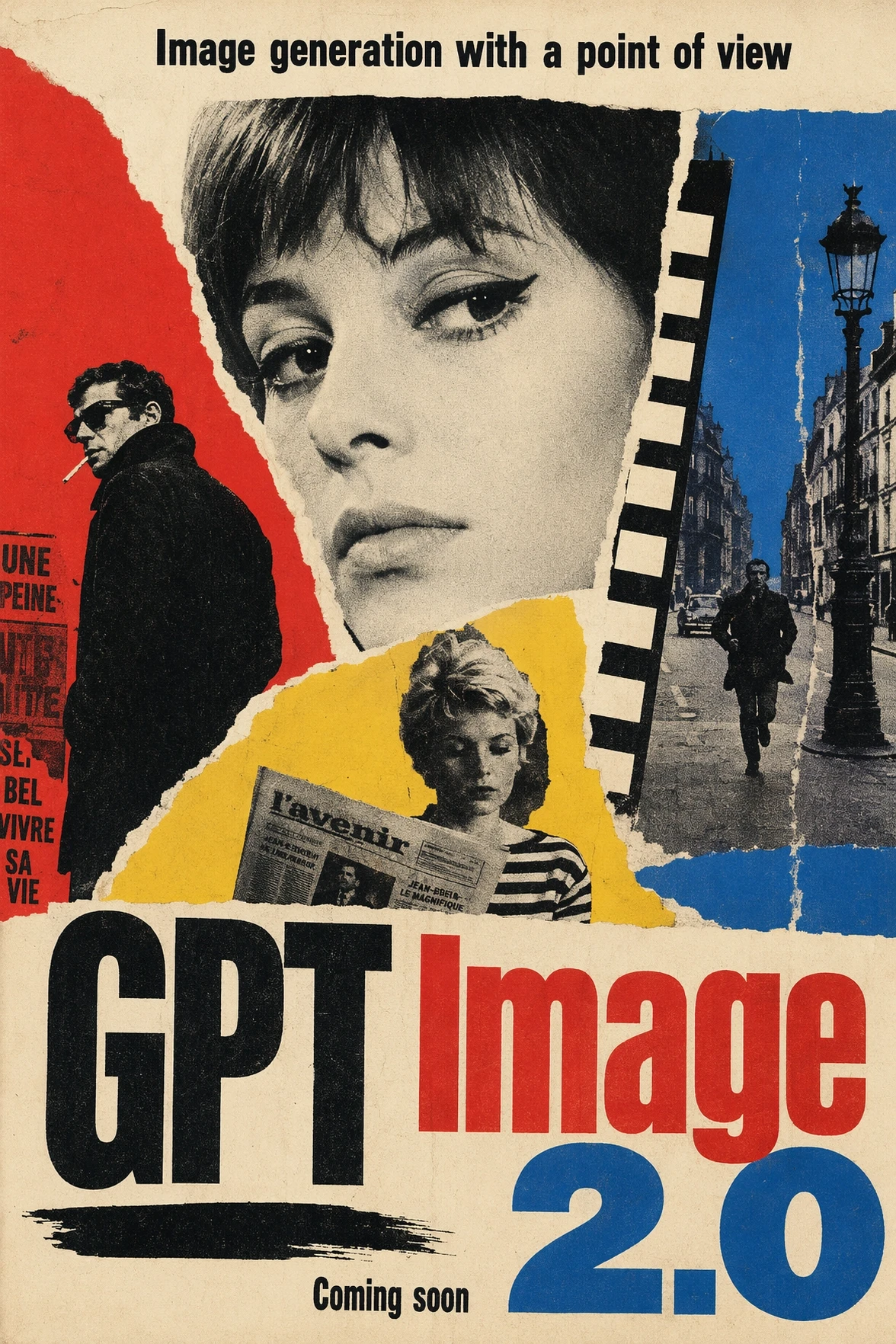 GPT Image 2 retro film poster with a strong typographic hierarchy