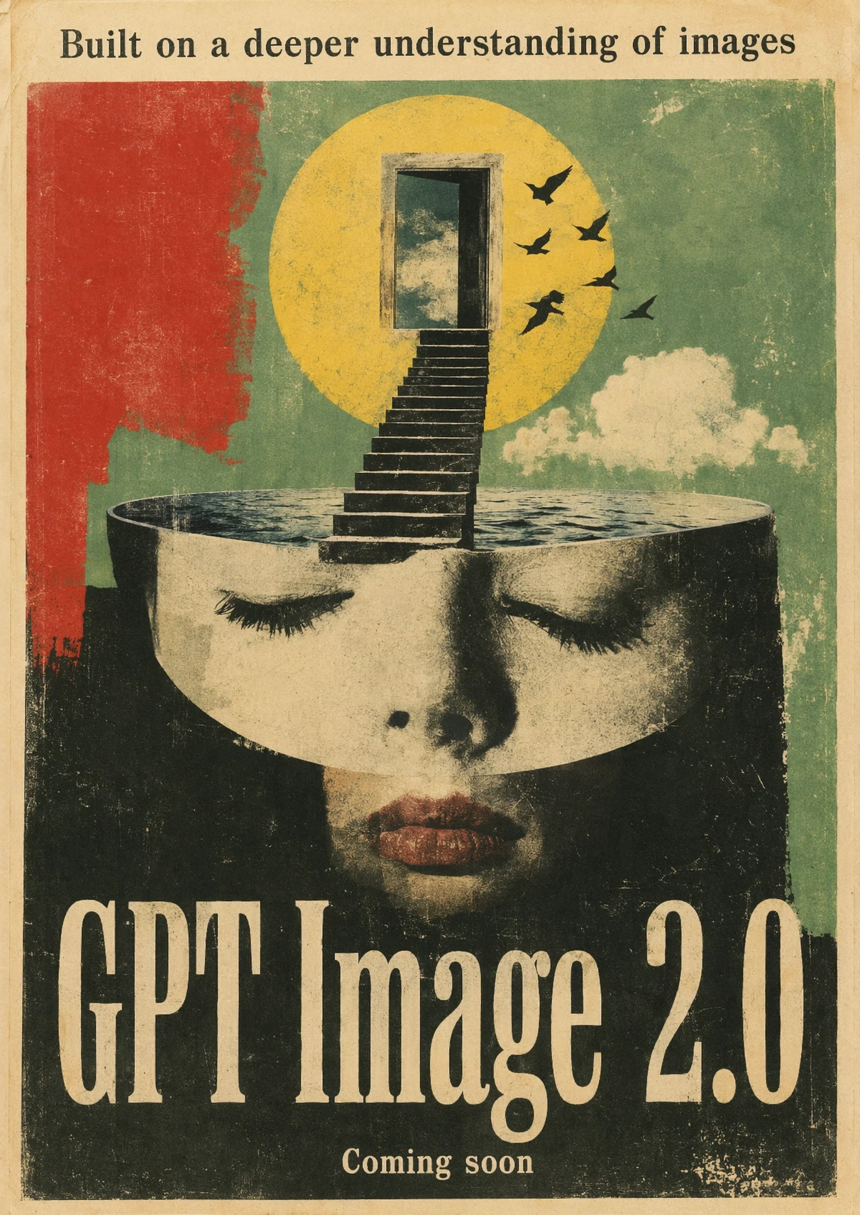 GPT Image 2 surreal editorial poster representing visual understanding