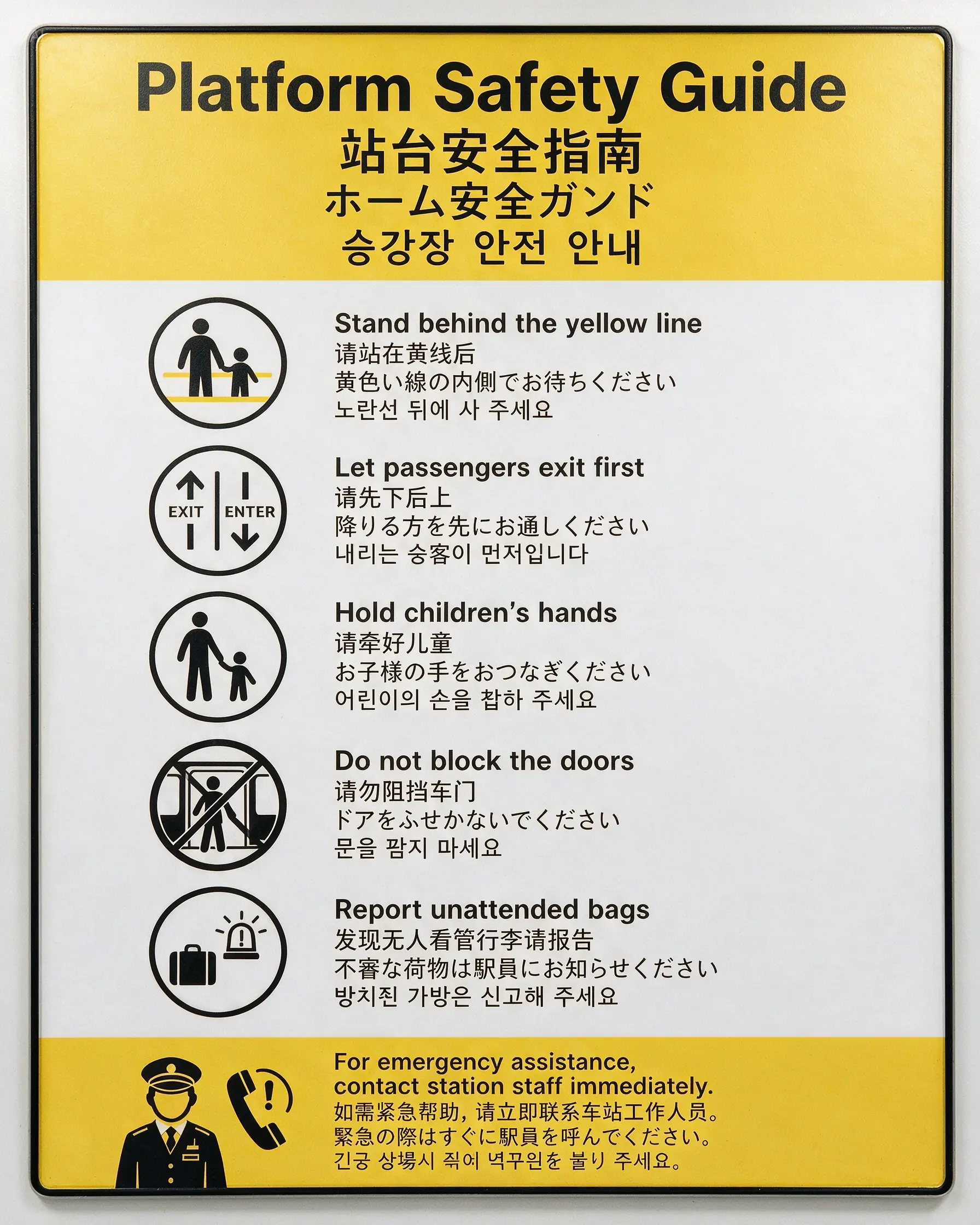 Official Seedream 5.0 Pro public safety poster with four languages